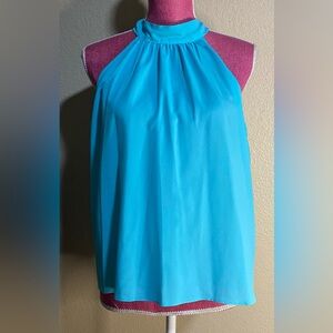 Bisou Bisou sleeveless Turquoise Top